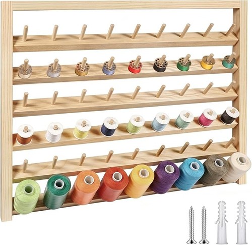 Spool wooden thread rack - spool,