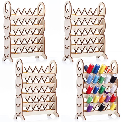 Wooden sewing thread holder - wooden,